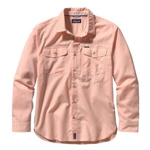 Patagonia Cayo Largo Long Sleeve Button Up Lightweight Top Orange Men's Large